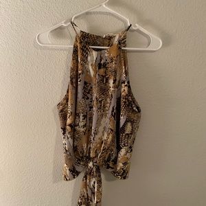 Snakeskin tank top